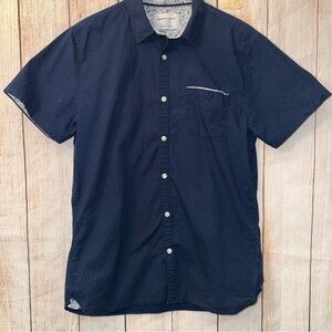 Paper Denim & Cloth Dark Blue Patterned Shirt